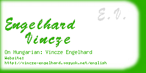 engelhard vincze business card